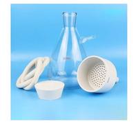 Vetreria da laboratorio Kit filtro for tubo flessibile con supporto for imbuto da 200 mm, flacone for pipettaggio da 5000 ml con pallone in vetro a parete spessa