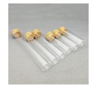Vetreria da laboratorio Provetta in vetro con fondo piatto, diametro esterno 30 mm, con tappo in sughero, reagente in vetro da laboratorio(30x100mm 30pcs)