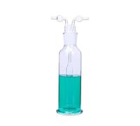 Vetreria da laboratorio Trappola for vuoto in vetro for bottiglie da laboratorio da 500 ml con due giunti for tubi piegati for kit di vetreria da laboratorio