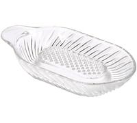 vetreria di borgonovo Grattugiamela, grattugia, in Vetro, con Dettagli, Trasparente, 10x21x3 cm, 10x21x3