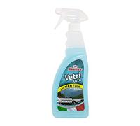Vetri Auto, Detergente per Vetri Interni ed Esterni dell'Auto e Specchi, Pulisce Impronte e Sporco in Genere, fa brillare le Cromature, 750ml