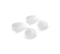 TNTTU Malaguti F12 - Adattatore per Cabochon lampeggiante, trasparente, impermeabile, anteriore, colore: Bianco