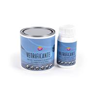 VETRIFICANTE - Vernice poliuretanica all'acqua bicomponente lucida o satinata Certificata HACCP Per pavimenti e superfici in genere 0,750/2,5 Litri Facile da applicare (0,75, Lucido)
