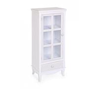 Vetrina 1 Anta 1 Cassetto Charlene in Legno