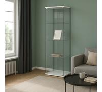 DOMUS MOBILI SRL VETRINA Bianca con Vetro TEMPERATO CM 42,5X36,5 E H 161