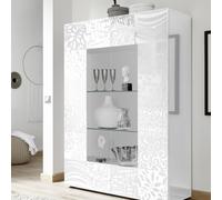 Vetrina 2 ante in Vetro MIRO colore bianco