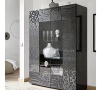 Vetrina 2 ante in Vetro MIRO colore grigio