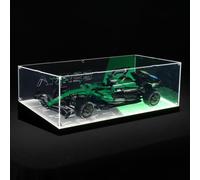 Vetrina a LED in acrilico compatibile con auto Lego 42240 Technic Aston Martin Aramco Amr25 F1, antipolvere con adattatore di alimentazione, scatola portaoggetti da collezione (modello non incluso)