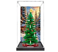 Vetrina acrilica ad alta trasmittanza per modello Lego 40573 albero di Natale, antipolvere e resistente alle cadute, perfetta per regali, oggetti da collezione per adulti (modello no) (D)