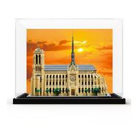 Vetrina acrilica, adatta per Lego 21061 modello Notre Dame de Paris, vetrina antipolvere, scatola portaoggetti, scatola trasparente, compatibile con regalo 21061 (non modello) (sfondo)