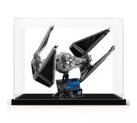 Vetrina acrilica, adatta per Lego 75382 TIE Interception Machine, vetrina antipolvere, impilabile e facile da montare vetrina (senza modello) (2 mm)