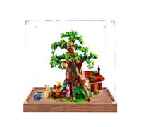 Vetrina acrilica compatibile con Lego 21326 Little Bear Toys Set, antipolvere, vetrina trasparente, compatibile con 21326 (solo scatola espositiva, kit non incluso) (legno 3 mm)