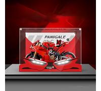 Vetrina acrilica compatibile con Lego 42202 modello moto vetrina protettiva modello regalo compatibile con Lego (solo vetrina)
