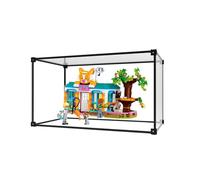 Vetrina acrilica, impilabile trasparente, Vetrina da collezione Antipolvere con porta per le figure del Adatto per LEGO 75571 40639 Automobili modello che raccolgono Self-assembly(30x20x20cm)