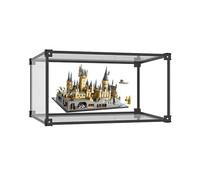 Vetrina acrilica, impilabile trasparente, Vetrina da collezione Antipolvere con porta per le figure del Adatto per LEGO 76419 Automobili modello che raccolgono Self-assembly (40x30x25cm)