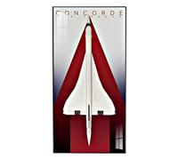 Vetrina acrilica per Lego 10318 Concorde, pannelli da parete, cornici per foto, sfondi, compatibile con 10318 (modello non incluso) (rosso)