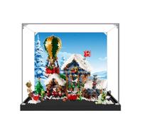 Vetrina acrilica per Lego 10339 Set di ufficio postale di Babbo Natale | Vetrina in acrilico per Lego 10339 Set postale di Babbo Natale, scatola antipolvere compatibile con Lego 10339