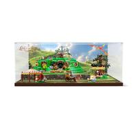 Vetrina acrilica per Lego 10354 Il Signore degli Anelli: The Auenland, scatola espositore in acrilico ispessito con sfondo, vetrina antipolvere compatibile con Lego 10354 (solo scatola, nessun modello