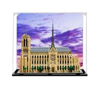 Vetrina acrilica per Lego 21061 Notre Dame de Paris, utilizzata per raccogliere e proteggere display, robusta scatola espositiva 45 x 24,9 x 39,9 cm (modelli esclusi) (sfondo 1)