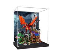 Vetrina acrilica per Lego 21348 Dragon and Dungeon, scatola antipolvere, scatola portaoggetti, scatola trasparente, compatibile con Lego 21348 (solo custodia, nessun modello)