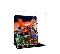 Vetrina acrilica per Lego 21348 Ideas Dungeons & Dragons: Red Dragon's Tale Building Set - Vetrina, conservazione, oggetti da collezione, regali (sfondo A (45 x 35 x 52))