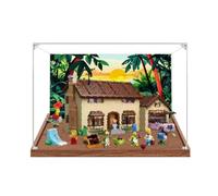 Vetrina acrilica per Lego 71006 House Set (spray posteriore (B)) | Vetrina in acrilico per Lego 71006 House Set, scatola antipolvere compatibile con Lego 71006, nessun modello