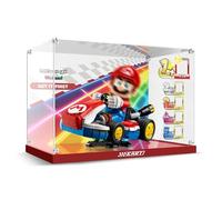 Vetrina acrilica per Lego 72037 Mario Kart, scatola espositore in acrilico ispessito con sfondo, scatola di visualizzazione antipolvere compatibile con Lego 72037 (solo scatola, non modelli)