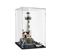 Vetrina acrilica per Lego Ideas Faro motorizzato 21335 - Vetrina, protegge e decora modello con contenitore antipolvere, oggetti da collezione (trasparente A)