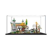 Vetrina acrilica per The Lord of The Rings: Rivendell per Lego 10316, scatola di immagazzinaggio trasparente antipolvere (modello non incluso) (trasparente 3 mm)