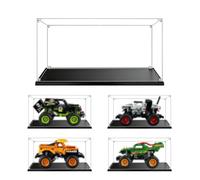 Vetrina Acrilica Trasparente Antipolvere, 25x15x15cm, Base nero | MADEHAY Una Grande Display Box Per Lego Modello serie 42118 42135 42149 42150.