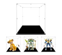 Vetrina Acrilica Trasparente Antipolvere, 35x35x35cm, Base nero | MADEHAY Una Grande Display Box Per Lego Modello serie 71785 80053 31150 40460 43247.