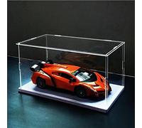 Vetrina acrilica trasparente Apribile, Vetrina Antipolvere Versatile Con Base di Ispessimento (16x8x12 inch/40x20x30cm)