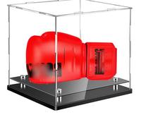 Vetrina Acrilica Trasparente per Casco da Calcio per Casco da Baseball Moto per Lego Modellismo Minifigure Statuette Souvenir e Scatola Vetrina Espositiva (33cm*20cm*25cm)