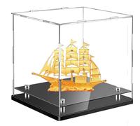 Vetrina Acrilica Trasparente per Casco da Calcio per Casco da Baseball Moto per Lego Modellismo Minifigure Statuette Souvenir e Scatola Vetrina Espositiva (50cm*30cm*35cm)