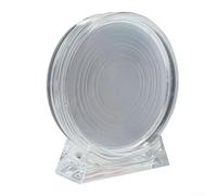 Vetrina acrilica trasparente per monete e medaglie con cuscinetto interno opzionale per misura precisa attraverso le dimensioni comuni della moneta (5pcs con il cuscinetto interno)