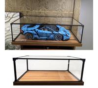 Vetrina Acrilico Scatola Espositiva in Acrilico Grande da 30, 35, 40, 50, 60 cm, Struttura in Alluminio, Vetrina in Acrilico per Modellini di Auto(25x15x20cm(10"x6"x8"))