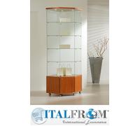 Vetrina Angolare Italfrom con Mobile e Faretti Negozio faretti 68x68x h220 cm