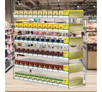 Vetrina automatica per sigarette con pusher, ideale per negozi al dettaglio e tabaccherie, migliora la visibilità del prodotto e le vendite