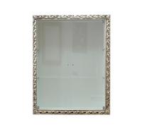 Vetrina classica sospesa parete attrezzata con ante in vetro in stile Barocco cornice traforata portabottiglie su misura VTGM224AB 50 x 70 cm