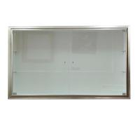 Vetrina classica sospesa parete attrezzata con ante in vetro in stile cornice classica portabottiglie su misura VTRovescio/ A il prodotto presenta delle varianti (50 cm x 60 cm ( Dimensione interna))
