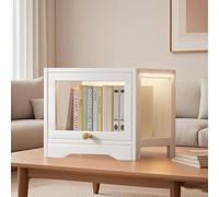 Vetrina Collezione in Acrilico per Modelli Auto vetrina per giocattoli - Libreria Espositiva da Soggiorno/Camera,N(Size:40x33x40cm-1 strato,Color:bianco)