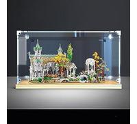 Vetrina Compatibile Per LG 10316 Gran Burrone Nella Valle, Vetrina Acrilica Antipolvere (Modello Non Incluso) B,80*40*45CM