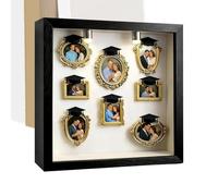 Vetrina da museo - per ricordi, set di scatole da museo con te | Set di scatole da museo in miniatura dorate con te stesso, kit da museo fai da te per artigianato e ricordi per