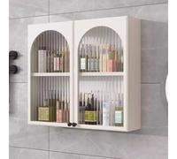 Vetrina da parete in legno massello multiuso nizer con porta trasparente per cosmetici e profumi di stoccaggio ad alta capacità soluzione elegante per la decorazione della casa