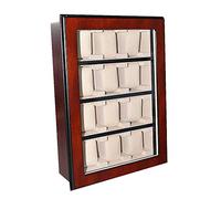 Vetrina da parete per 12 orologi, marrone