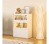 Vetrina espositiva alta 68", vetrina a 5 ripiani con porta in vetro acrilico, organizer for giocattoli da collezione e ripiano espositivo, libreria for bambini for casa, ufficio, sala giochi, soggiorn
