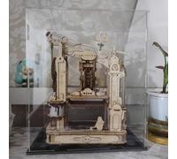 Vetrina Espositiva Contenitore Rettangolare in Acrilico Trasparente Antipolvere, Scatola di Plastica Extra Large per Bambole e Giocattoli, Vetrina Espositiva Trasparente(35x35x45cm(14x14x18in))