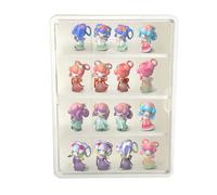 Vetrina Espositiva da Parete in Acrilico a 4 Ripiani 40x9.5x30 cm - da Parete Trasparente con Porta Magnetica - Teca Espositiva per Collezionismo, Figurine, Modellini Auto