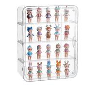 Vetrina Espositiva da Parete per Funko Pop Figures,40x31x12cm 3 Livelli Acrilica Trasparente Scatola Antipolvere Impermeabile per Collezionismo Modello MiniFigures