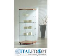 Vetrina Espositiva Italfrom Angolare Negozio Faretti Alogeni 68x68x h181 cm